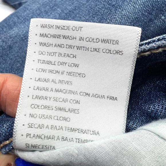 🚫SOLD! •👖|•KACAN•| Contrast Panel High Rise Flare Bottom Jeans👖 - Picture 11 of 14